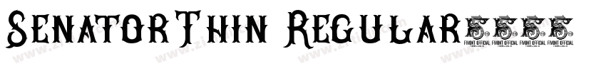 SenatorThin Regular字体转换